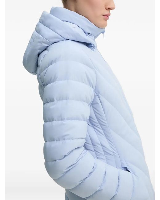 Abercrombie & Fitch Blue Quilted-Pattern Padded Jacket
