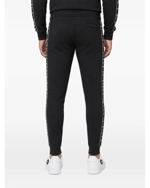 Philipp Plein Black Jogging Trousers Plein Tape for men