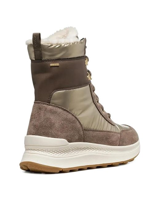 Geox Brown Spherica Actif X2 Abx Lace Up Boots