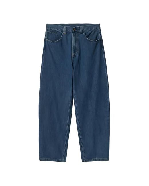 Carhartt Blue Logo-Patch Jeans for men