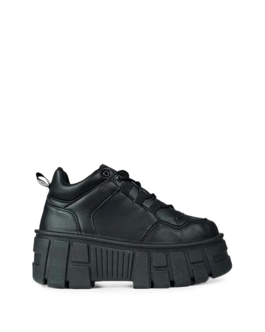 Altercore Black Nissa Chunky-Sole Sneakers