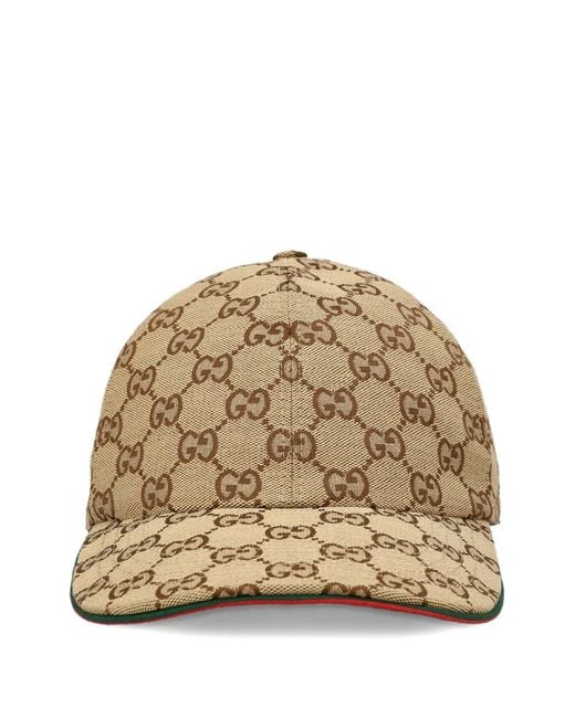 Gucci Natural Baseballkappe Mit Gg