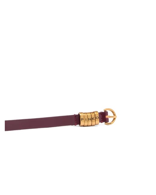 Pinko White Belt With Lettering Logo