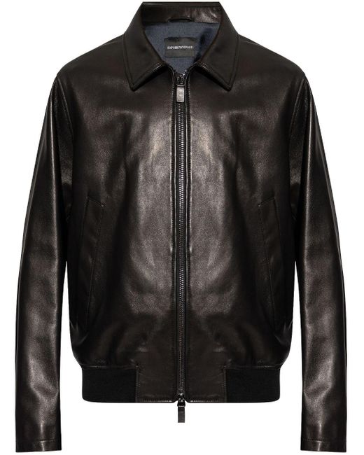 Armani lambskin leather jacket online
