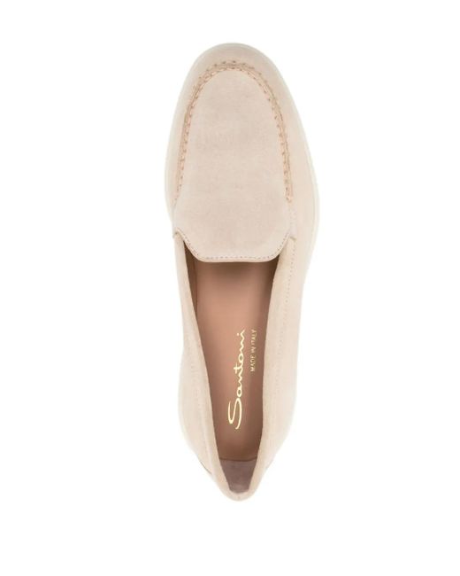 Santoni Natural Flat Shoes