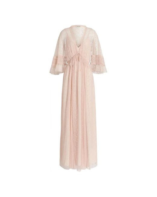 Alberta Ferretti White Embroidered Maxi Dress