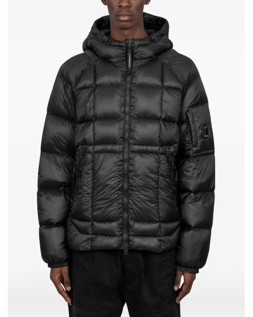 Chaqueta D.D. plumífero Shell con capucha C P Company de hombre de color Black