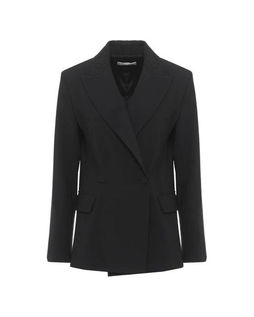 Antonelli Black Veste Croisée À Ornements