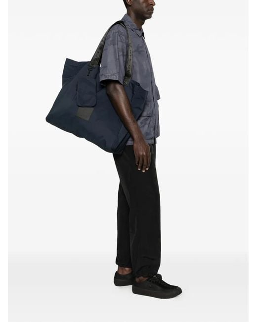 OFF GRID Blue Detachable Pouch Shoulder Bag