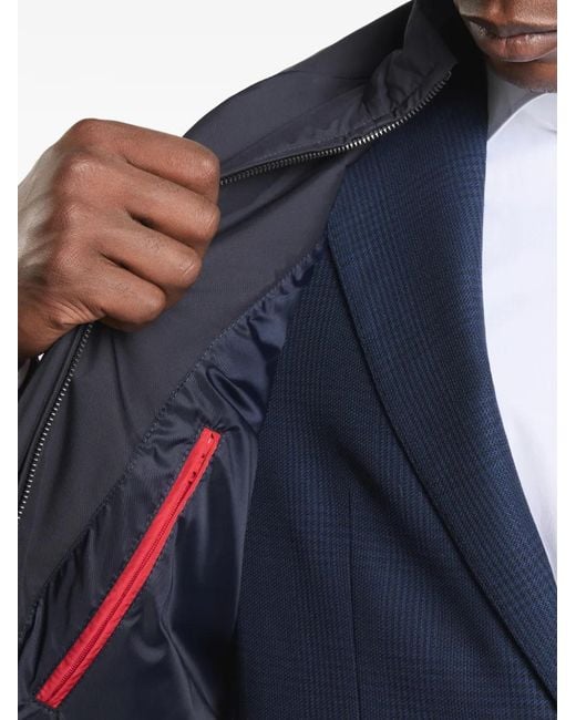 Fay Blue Morning Button Single-Breasted Coat for men