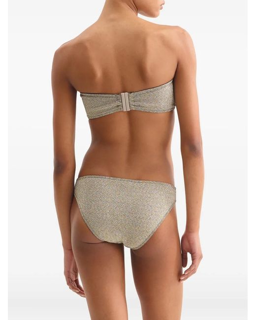 Eres Gray Flamboyant Bikini Top