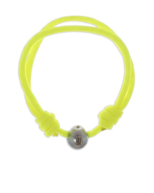 Dezso by Sara Beltran Yellow 18K Rose Cowrie Pearl And Quartz Bracelet