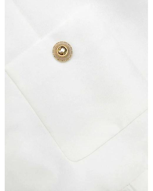 Self-Portrait White Sleeveless Mini Dress