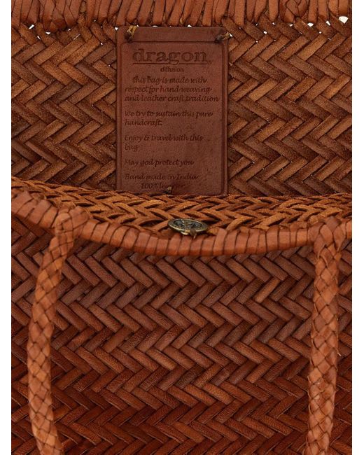 Dragon Diffusion Bamboo Triple Jump ショルダーバッグ L Brown