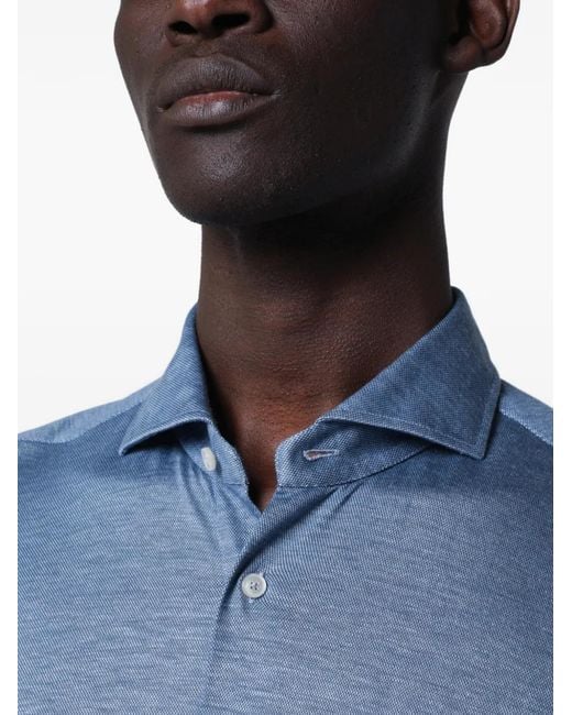 Xacus Medium Overhemd in het Blue voor heren
