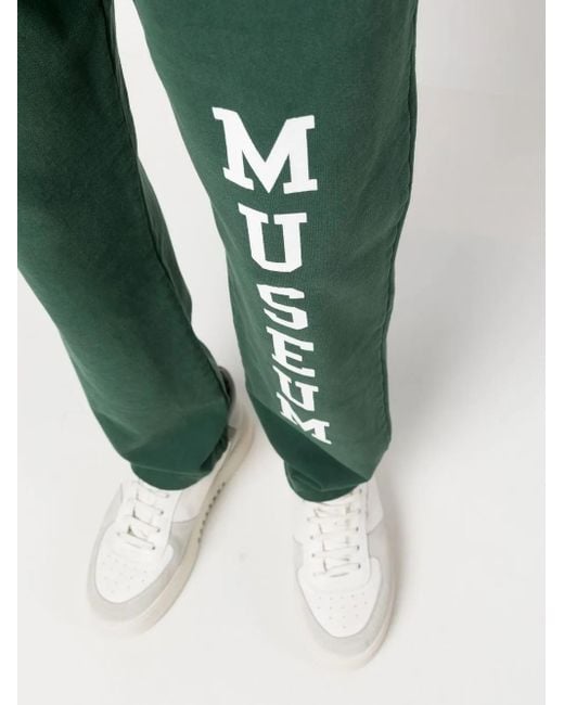 Museum of Peace & Quiet Green Logo-Print Cotton Pants for men