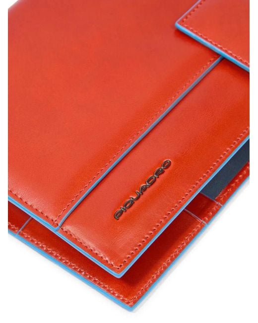 Piquadro Red Tab Organiser Wallet