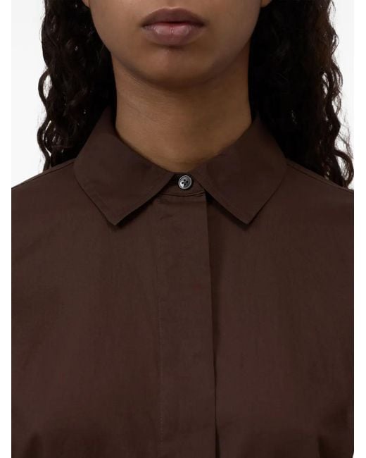 Closed Brown Buttoned Classic Shirt