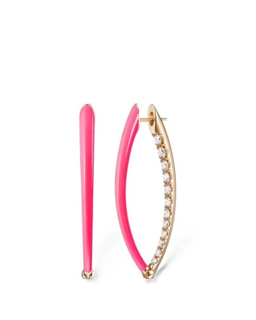 Melissa Kaye Pink Cristina Diamond Earrings