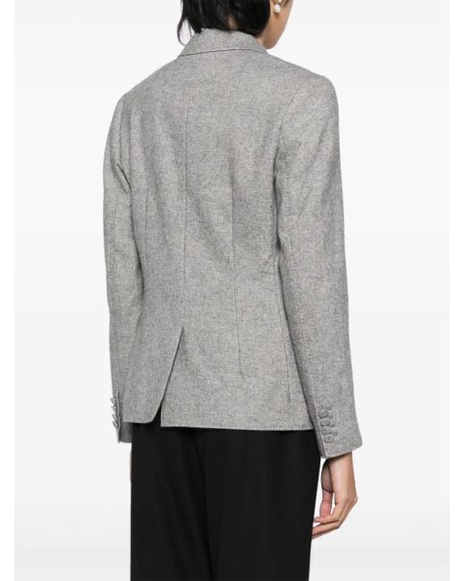 N.Peal Cashmere シングルジャケット Gray