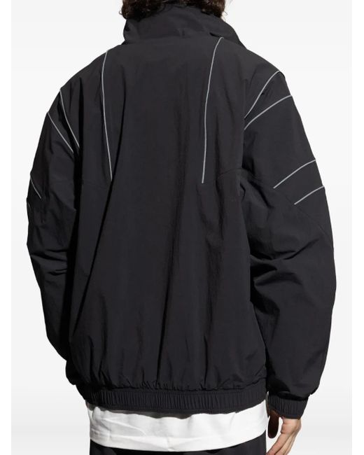 Adidas Blue Eqt Panelled Zip-Up Jacket for men