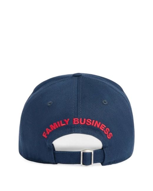 DSquared² Blue Logo-Embroidered Baseball Cap for men