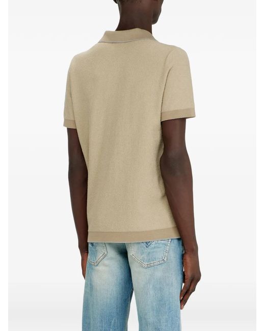 DIESEL Natural Embroidered Detail T-Shirt for men