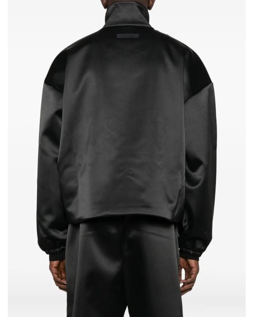 Fear Of God Black Satin Zip-Up Jacket for men