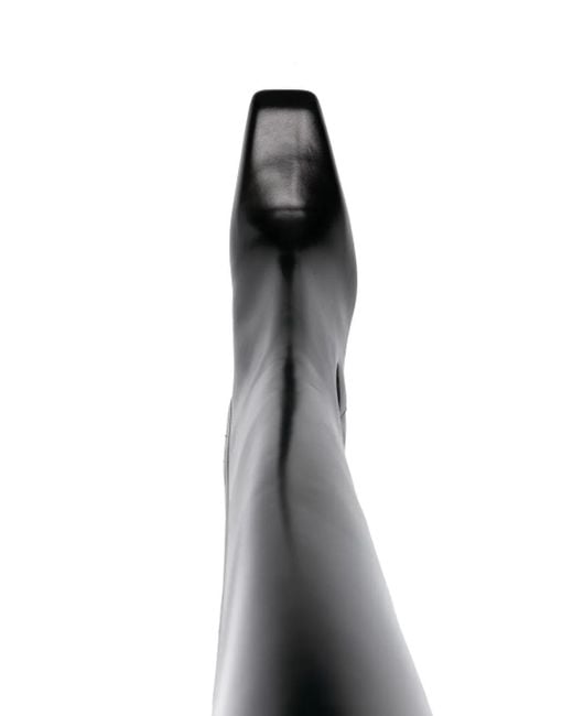 Prada Black Stiefel Mit Blockabsatz