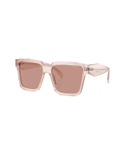 Prada Pink Square-Frame Sunglasses