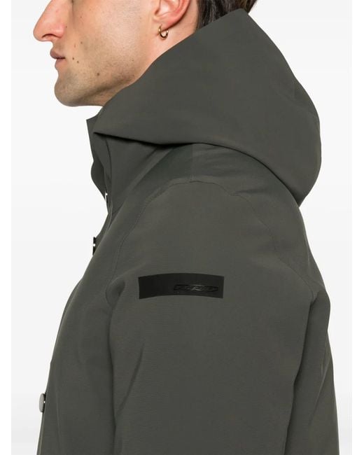 Rrd Gray Padded Parka Coat for men
