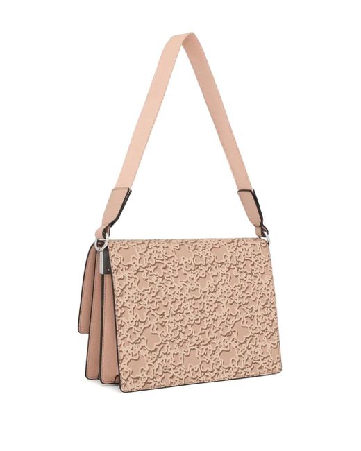 Tous White Medium Audree Bear-Logo Shoulder Bag