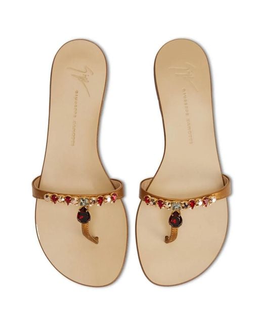 Giuseppe Zanotti Brown Katisha Leather Sandals