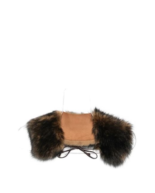 EMERSON RENALDI Black Liv Shearling Collar