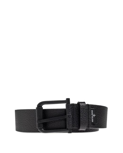 Cintura Con Logo di Stone Island in White da Uomo