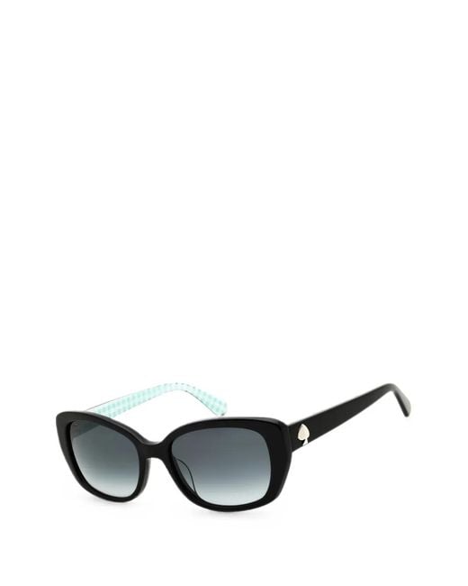 Kate Spade Black Kenzie Rectangular-Frame Sunglasses