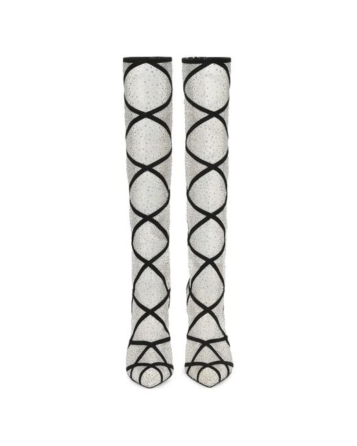 Gianvito Rossi White Confetti Boot