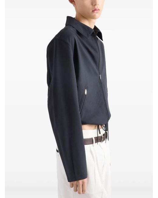 Prada Wollen Jack in het Blue voor heren