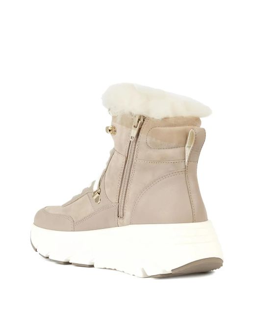 Geox Natural Lace-Up Boots