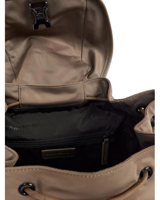 Emporio Armani Brown Sac À Dos À Rabat for men