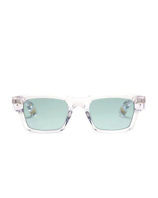 PETER AND MAY Blue Amy Sun Rectangle-Frame Sunglasses