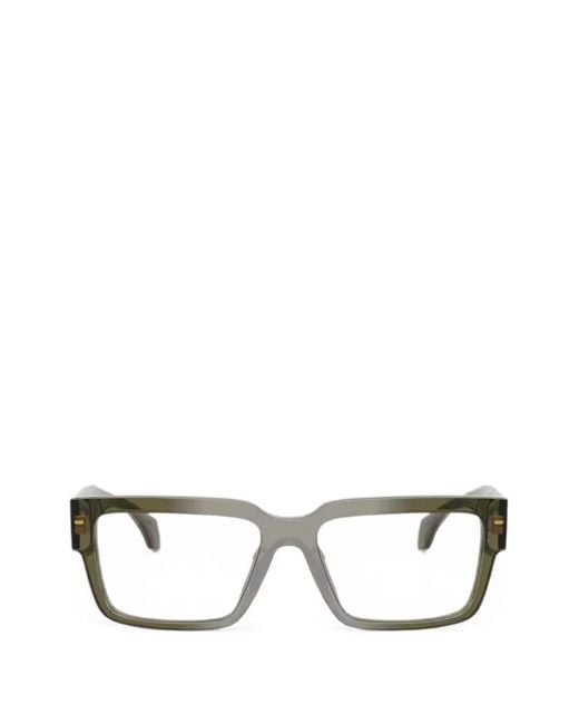 Versace Green Rectangle-Frame Glasses for men