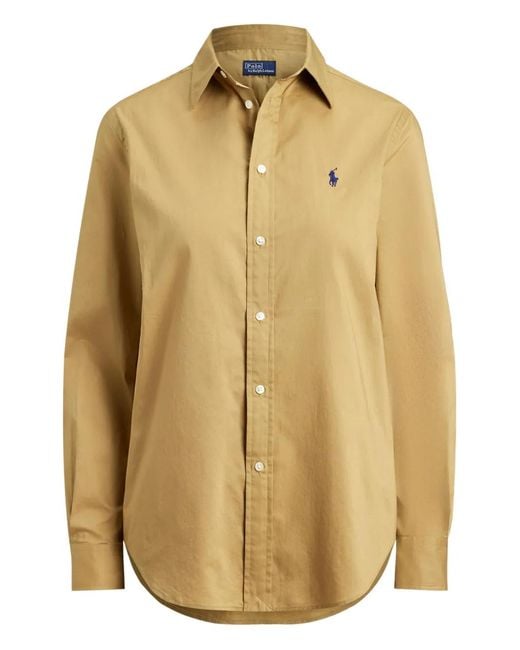 Polo Ralph Lauren Natural Long-Sleeved Twill Shirt