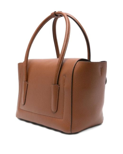 Coccinelle Brown Flap-Pocket Chain Shoulder Bag
