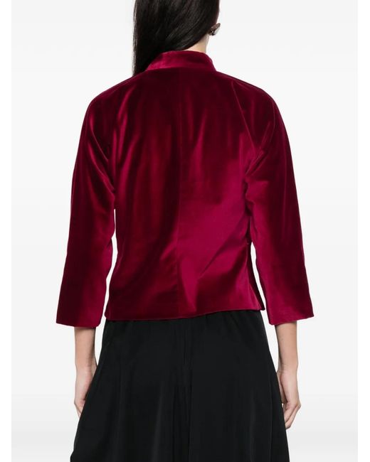 Comme des Garçons Red Stand Collar Blouse