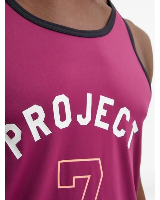 Under Armour Red Project Rock Mesh Badge Of Honor Vest for men