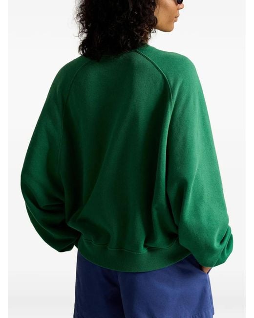 Polo Ralph Lauren Green Logo-Embroidered Sweatshirt