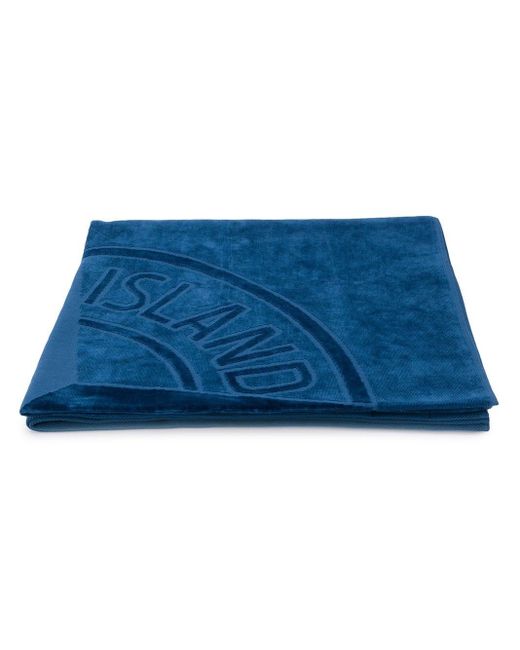 Stone Island Grote Handdoek in het Blauw voor heren | Lyst NL