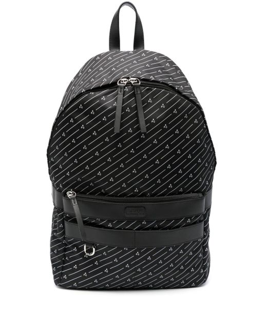 A.P.C. Black Logo-print Backpack for men