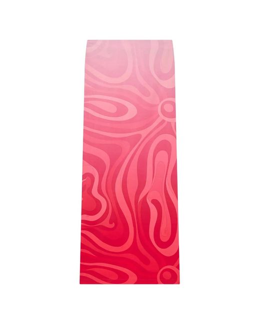 Emilio Pucci Pink Marmo Dégradé Print Popeline Skirt